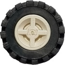 LEGO Wheel Rim Ø8 x 6.4 without Side Notch with Small Tire with Offset Tread (without Band Around Center of Tread) (73420)