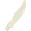 LEGO White Wide Blade Curved Sword