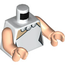 LEGO White Wilma Flintstone Minifig Torso (973 / 76382)