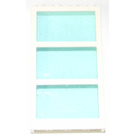 LEGO Blanco Ventana 1 x 4 x 6 con 3 Paneles y Transparente Luz Azul Fixed Vidrio (6160 / 75336)