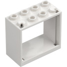 LEGO White Window 2 x 4 x 3 with Square Holes (60598)