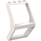 LEGO White Window 4 x 4 x 6 Outward Sloping