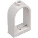 LEGO White Window Frame 1 x 2 x 2.7 with Rounded Top (30044)