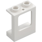 LEGO Blanco Marco de ventana 1 x 2 x 2 con 1 agujero en la parte inferior (60032)