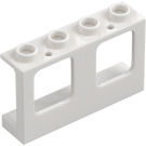 LEGO White Window Frame 1 x 4 x 2 with Hollow Studs (61345)