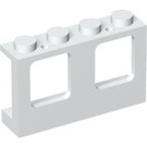 LEGO blanc Fenêtre Cadre 1 x 4 x 2 avec des tenons pleins (4863)
