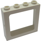 LEGO White Window Frame 1 x 4 x 3 Recessed Studs (4033)