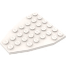 LEGO White Wing 7 x 6 without Stud Notches (2625)