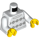 LEGO Weiß Woman im Weiß Sweater Minifig Torso (973 / 76382)