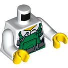 LEGO Valkoinen Nainen Robber Pienoishahmo Vartalo (973 / 76382)