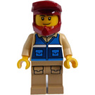 LEGO Wildlife Rescue Båd Chauffør med Hjelm Minifigur