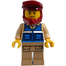 LEGO Wildlife Rescue Boat Driver met Helm minifiguur