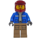 LEGO Wildlife Rescue Motorcyclist con Casco Minifigure