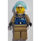 LEGO Wildlife Rescue Pilot with Helmet and Eyelashes Minifigure