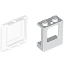 LEGO Window 1 x 2 x 2 (Plane) with Transparent Glass (2377)