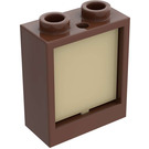 LEGO Window 1 x 2 x 2 with Tan Glass
