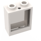 LEGO Window 1 x 2 x 2 with Transparent Brown Black Glass