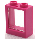 LEGO Window 1 x 2 x 2 without Sill with Transparent Glass (60592)