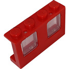 LEGO Window 1 x 4 x 2 (Plane) with Transparent Glass
