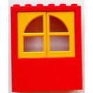 LEGO Window 2 x 6 x 6 with Yellow Window Panes (6236)