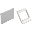 LEGO Window 4 x 4 x 3 Roof with Bottom Panel with Transparent Glass