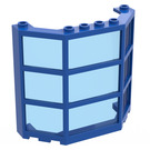 LEGO Venster Bay 3 x 8 x 6 met Transparant Dark Blauw Glas (30185)