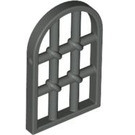 LEGO Window Pane 1 x 2 x 2.7 Rounded Top with Twisted Bars (30045)