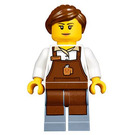 LEGO Winter Village Station Female Barista minifiguur