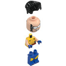 LEGO Wolverine med Blå Ben og Hår Minifigur