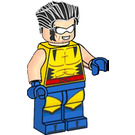 LEGO Wolverine with Blue Legs and Hair Minifigure