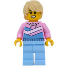 LEGO Žena - Bright Růžová Mikina s kapucí Minifigurka