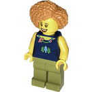 LEGO Vrouw (Coiled & Parted Haar) Minifiguur