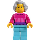 LEGO Woman - Dark Pink Top minifiguur
