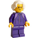 LEGO Woman in Dark Purple Tracksuit with Short Hair Minifigure