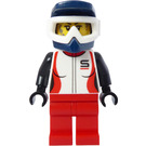 LEGO Vrouw in Dirt Bike Helm Minifiguur