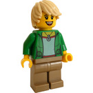 LEGO Femme dans Vert Veste Minifigurine