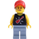 LEGO Vrouw in Guitar Tanktop Minifiguur