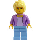 LEGO Woman in Medium Lavender Jacket Minifigure