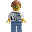 LEGO Woman in Open Lab Coat Minifigure