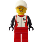 LEGO Vrouw in Race Jasje Minifiguur