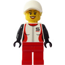 LEGO Woman in Race Jacket minifiguur