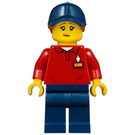 LEGO Woman im rot Shirt Minifigur