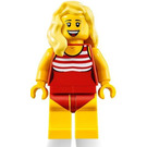 LEGO Woman im rot Swimsuit Minifigur
