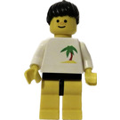 LEGO Woman im Weiß Shirt mit Palm Baum Minifigur