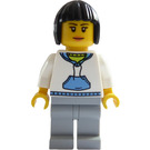 LEGO Kobieta W Biały Sweter Minifigurka