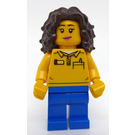 LEGO Woman im Gelb Shirt Minifigur