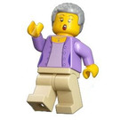 LEGO Woman (Lavender Jacket mit Necklace) Minifigur