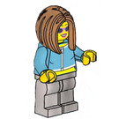 LEGO Woman - Medium Azure Top Minifigure