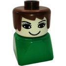 LEGO Frau auf Grün Basis Duplo-Figur