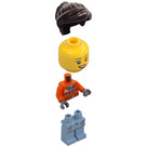 LEGO Femme - Orange Construction Veste Minifigurine